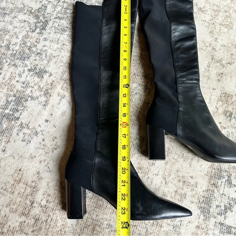 STUART WEITZMAN LINSI OVER THE KNEE BOOT IN BLACK OFF SIZE L-9 R-9.5‎